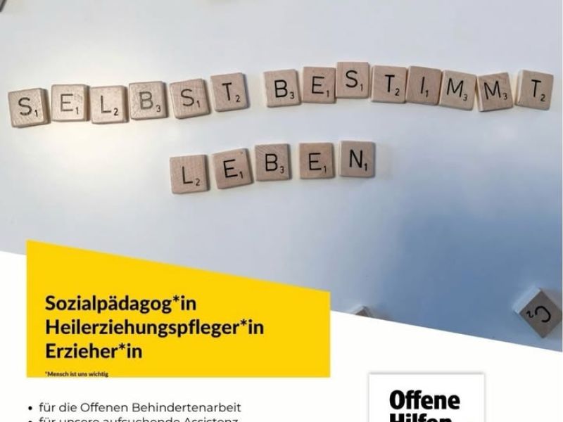 Dekoratives Bild eines Instagram Posts der Offenen Hilfen